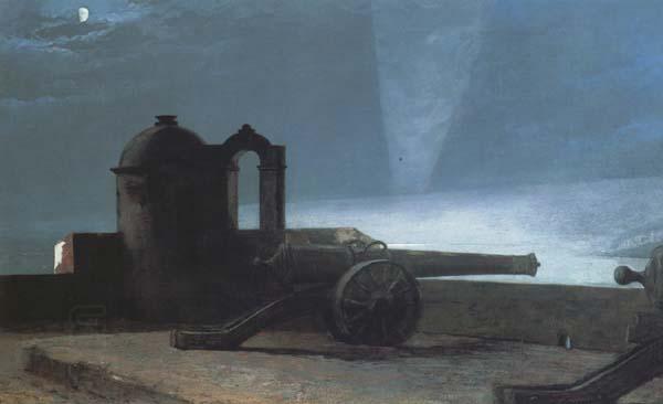 Winslow Homer Searchlight on Harbor Entrance (mk43) oil painting picture